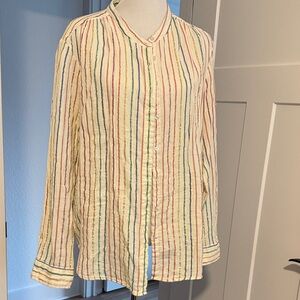 GAP Multicolor Striped Button Down Shirt